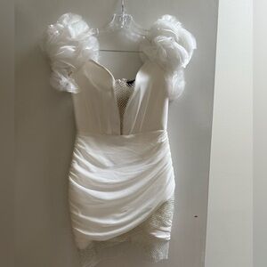 F&P Paris white mini dress